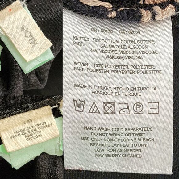 MOTH Black Striped Button Front Boxy Fit Cardigan - Picture 4 of 4